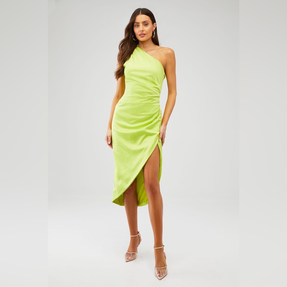 ELLIATT CASSINI DRESS in Chartreuse XS‎